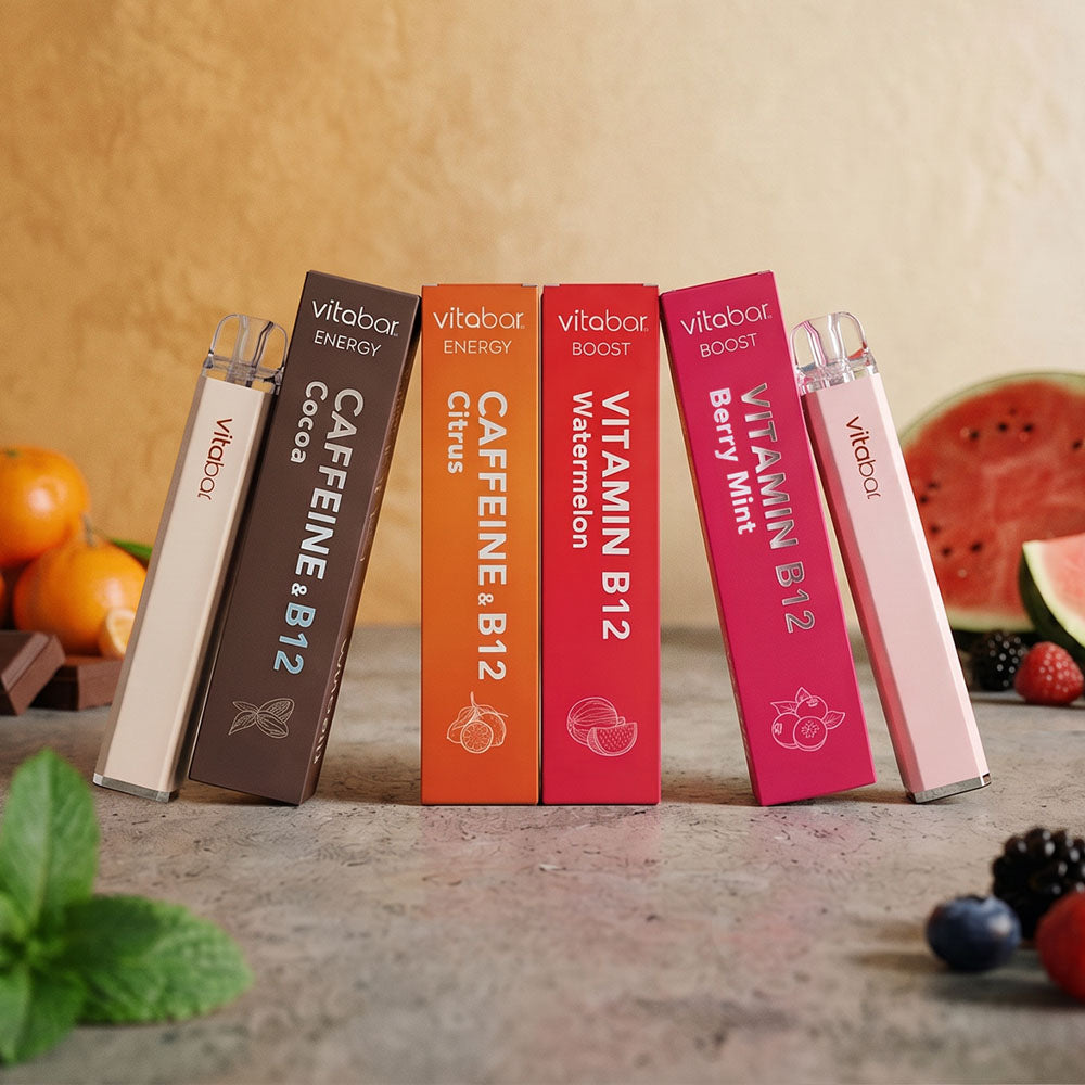 Vitamin Inhalers - 4-Pack B Vitamin Combo - Citrus, Berry-Mint, Cocoa  Flavors  VitaBar