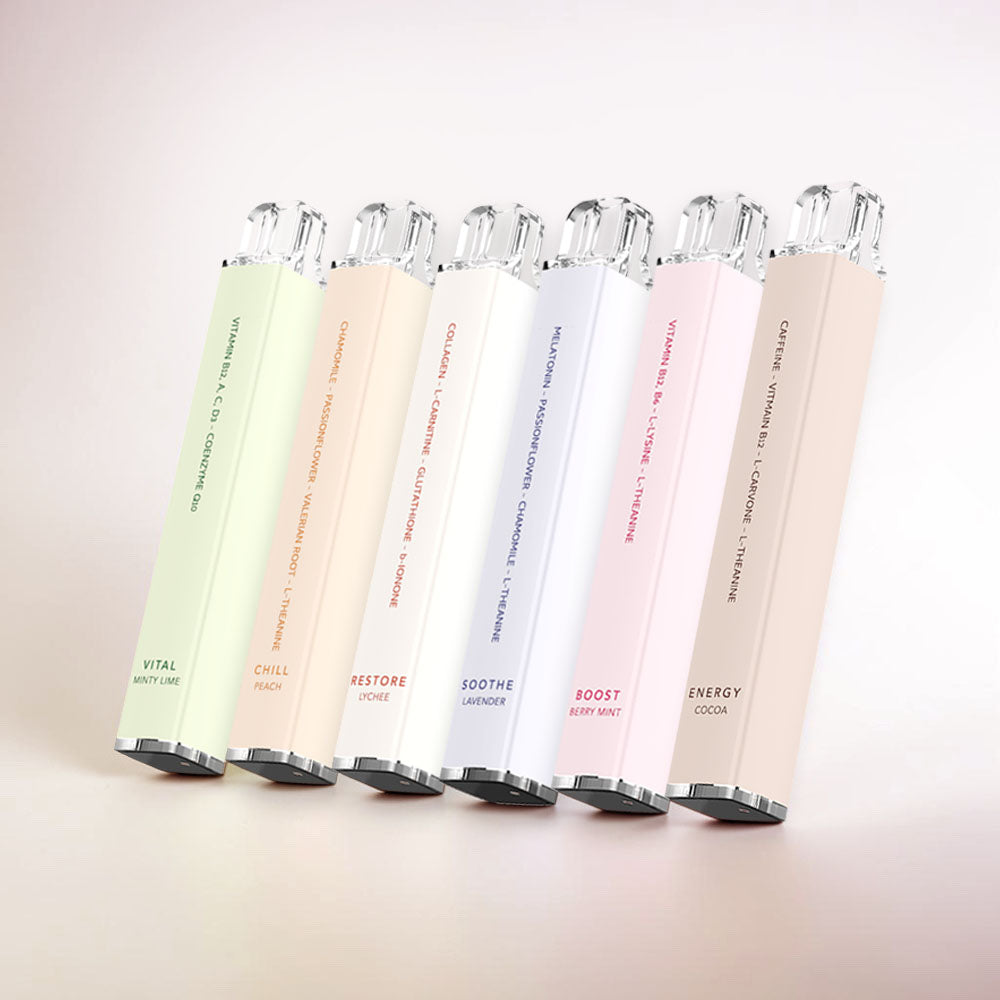 Vitamin Inhalers - Variety 6-Pack With Citrus, Berry Mint, Lime Mint & More Flavors by VitaBar Vitamin Inhalers - Variety 6-Pack With Citrus, Berry Mint, Lime Mint & More Flavors by VitaBar