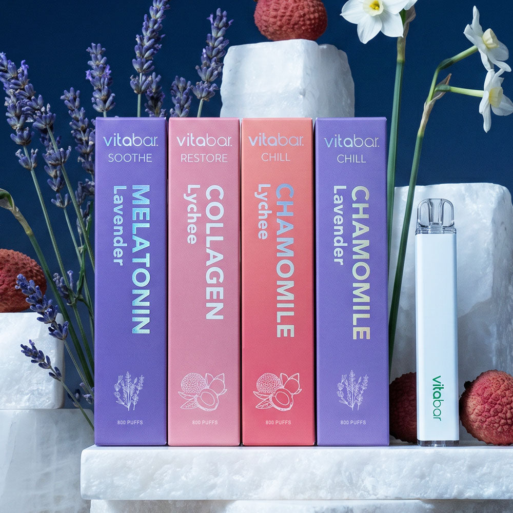 Flavored Air Inhalers - 4-Pack Combo with Chamomile, Lavender, Peppermint & More VitaBar Flavored Air Inhalers - 4-Pack Combo with Chamomile, Lavender, Peppermint & More VitaBar