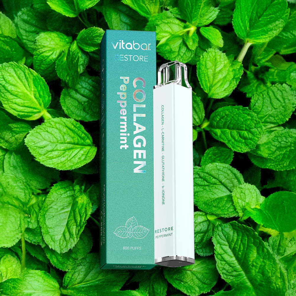 Peppermint Flavored Collagen Inhaler Refresh and Rejuvenate – VitaBar