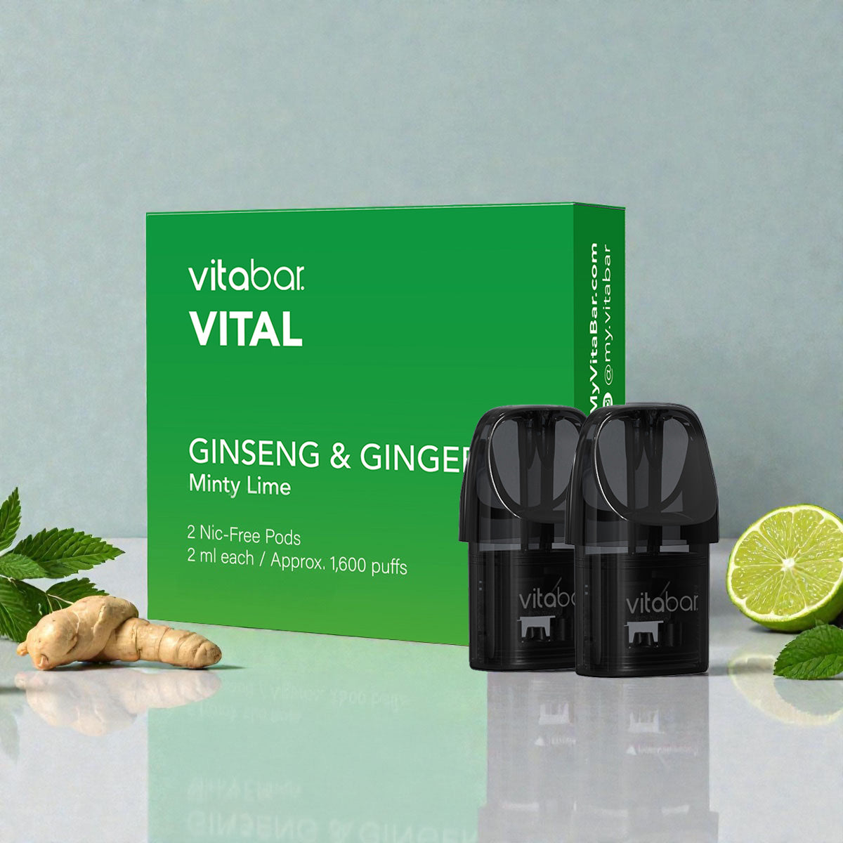 VITAL Ginseng + Ginger | Minty Lime Pods
