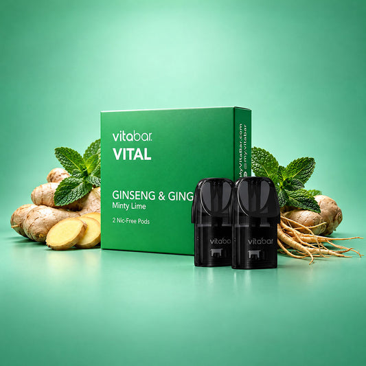 10 Ginseng + Ginger Pods / Minty Lime 2-Packs